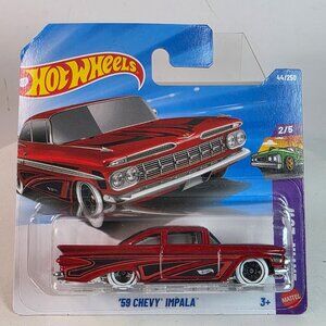 Hot Wheels 59 Chevy Impala International Short Card